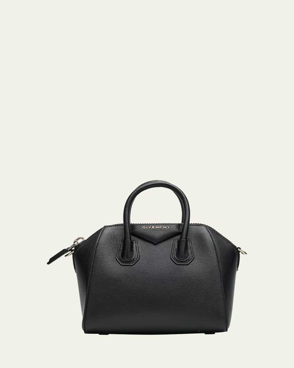 Antigona Mini Top Handle Bag in Grained Leather